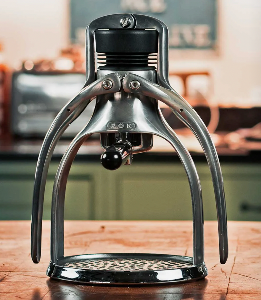 Rok manual top espresso maker